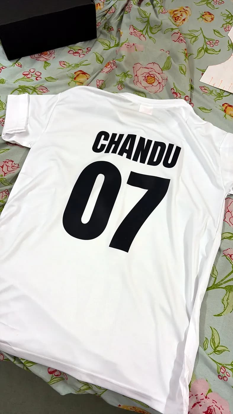 Name & number jersey