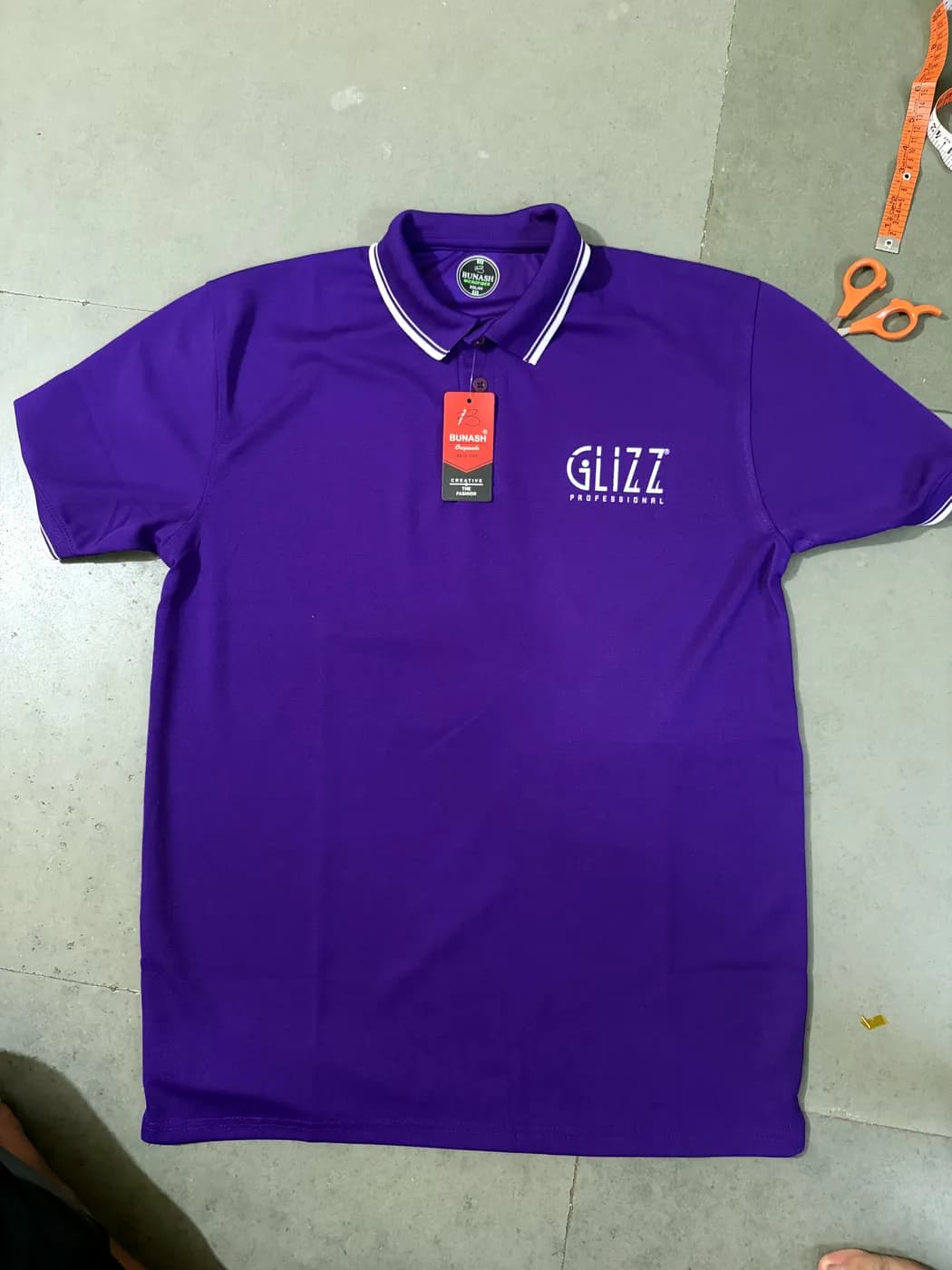 Salon team polos — chest logo
