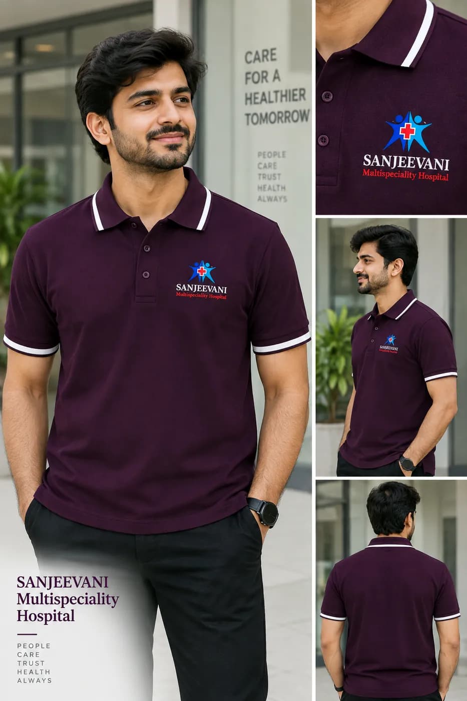 Hospital staff polos